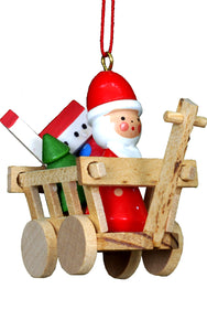 Christian Ulbricht Ornament - Santa on Wagon