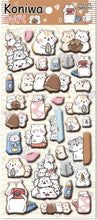 Hamster Puffy Stickers