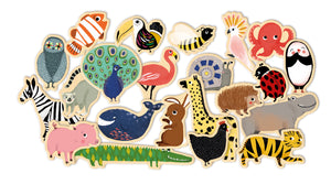 Magnimo Wooden Animal Magnets
