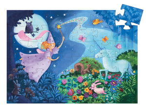The Fairy And The Unicorn 36pcs Silhouette Puzzle