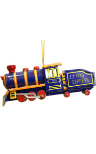 Collectible Tin Ornament - Blue Train