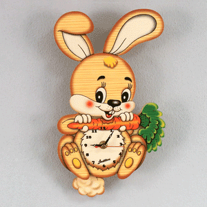 Medium Pendulum Clock - Rabbit