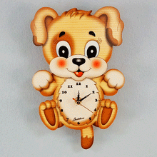 Standard Pendulum Clock - Dog