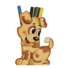 Wooden Pencil Holder - Dog
