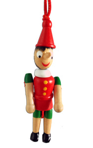 Pinocchio Ornament imported from Italy